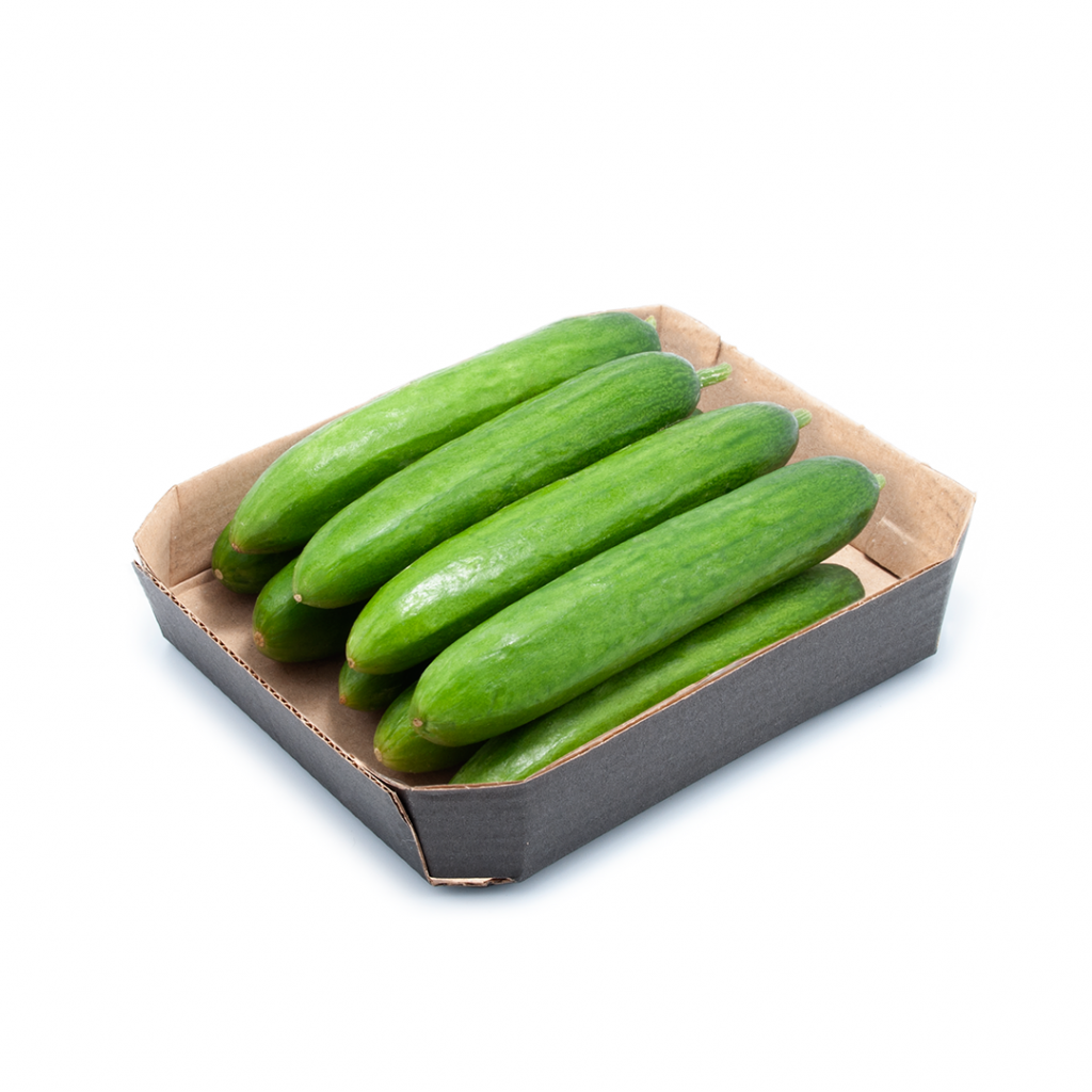 BARQUETA DE CARTÓN HORTOFRUTÍCOLA 130x115x25 OCTOGONAL ABIERTA ONDULADO MICROCANAL NEGRA