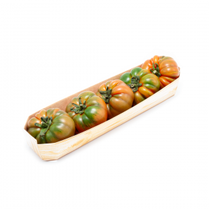BARQUETA DE CARTÓN HORTOFRUTÍCOLA 225x50x30 OCTOGONAL ABIERTA KRAFT 350 MADERA
