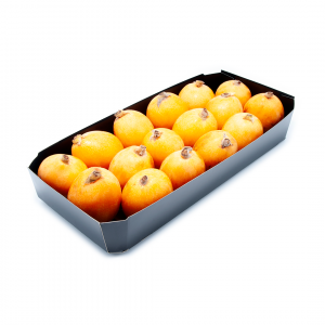BARQUETA DE CARTÓN HORTOFRUTÍCOLA 270x123x40 OCTOGONAL ABIERTA KRAFT 315 NEGRA