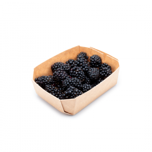 BARQUETA DE CARTÓN HORTOFRUTÍCOLA 113x75x35 OCTOGONAL ABIERTA KRAFT 380 CRUDA