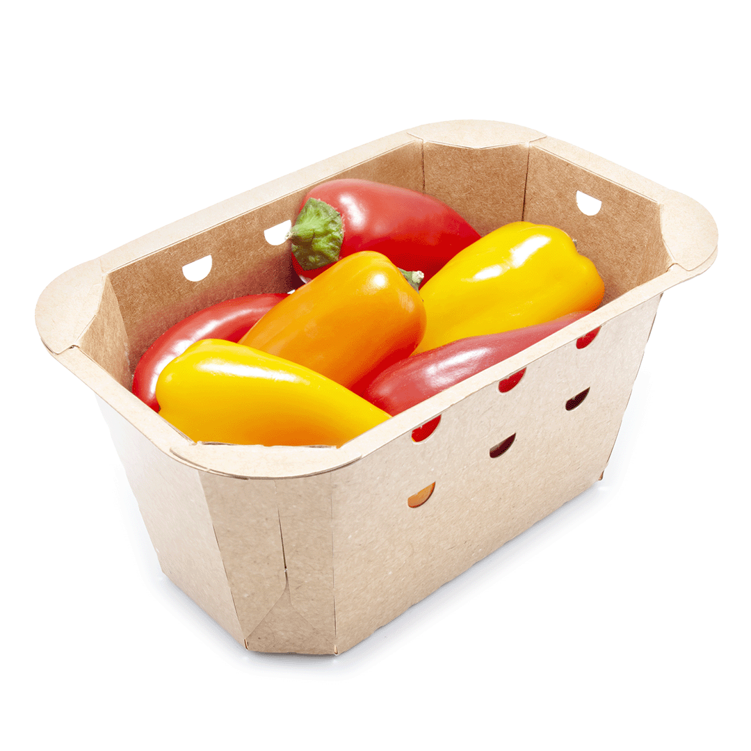 Barqueta de cartón kraft Synergy - ENBOX