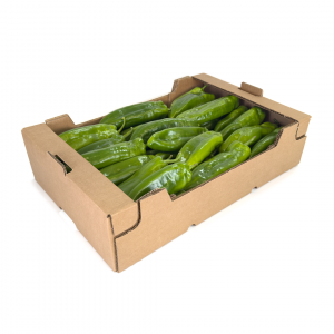 CAJA DE CARTÓN HORTOFRUTÍCOLA 600x400x145 RECTA TEJADILLO ONDULADO BC C4 CRUDA