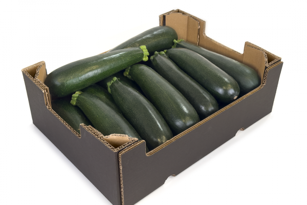 Caja de cartón con calabacines - ENBOX