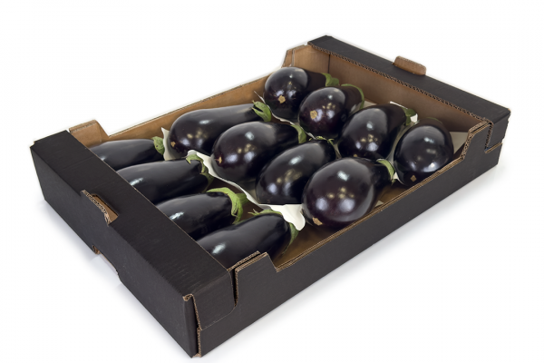 Caja de cartón recta con berejenas - ENBOX