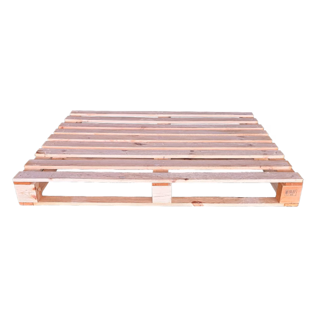 Palet de madera hortofrutícola 120×100 · 9 tablas · Perimetral NIMF-15