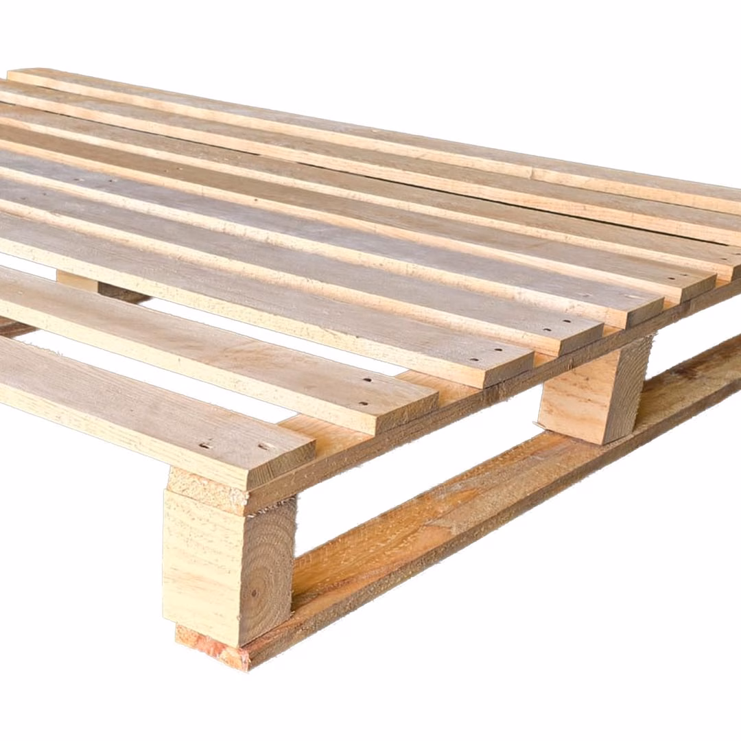 Palet de madera hortofrutícola 120×100 · 9 tablas · Americano NIMF-1 - Vista del envase