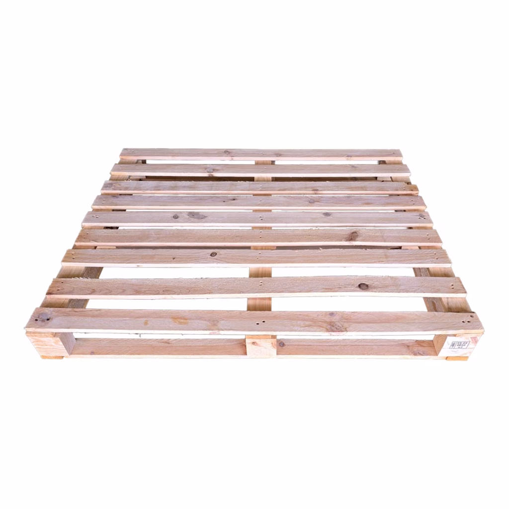 Palet de madera hortofrutícola 120×100 · 10 tablas · Reforzado Campo